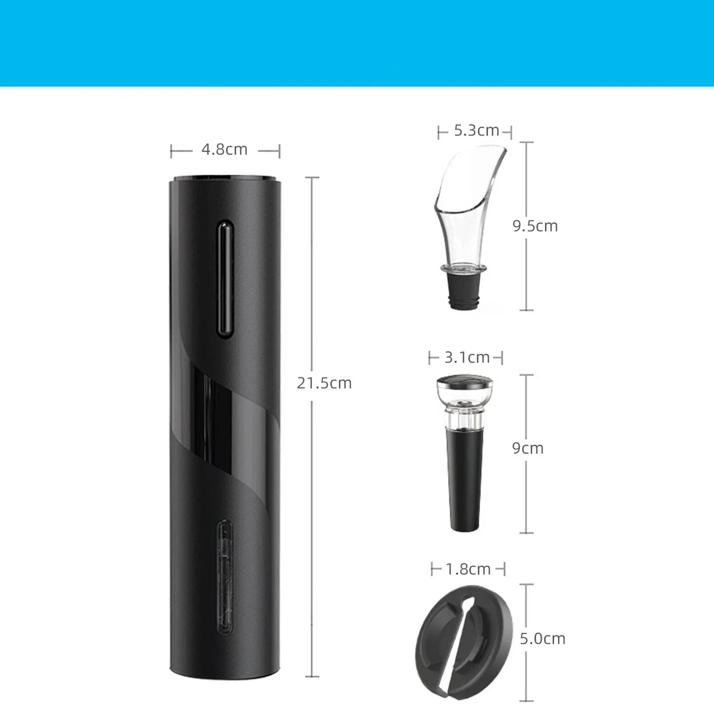 Abridor de Vino Eléctrico – Elegancia, Tecnología y Comodidad en un Solo Toque