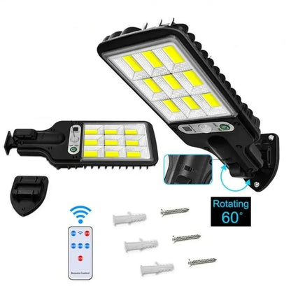 Kit de Reflectores Solares LED 6000 Lúmenes con Sensor de Movimiento – ¡Compra 1 y llévate 4!