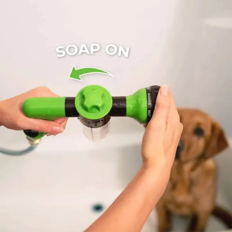 Pistola de Agua Portátil de Alta Presión con Lanza de Espuma